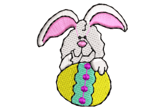 Rabbit Embroidery Design